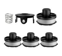 CHIHOLEN 4 bobines de fil compatibles avec Makita 196146-9/195858-1,Convient pour Makita Akkusense 18 V DUR181Z,DUR181RF,DUR181,Ø1,6mm-8,3m(4 Bobine+1 Couvercle+1 Ressort)