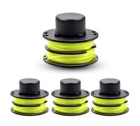 CHIHOLEN 4 Pièces Bobine Fil Coupe Bordure Compatible avec Ryobi RAC118 RAC119,Bobine de Rechange Convient pour Ryobi RLT3025F,RLT3025S,RLT3525S,RLT2523,RLT3525,RLT3123,Ø1,2mm 8,4m(4 Bobine)