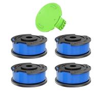 CHIHOLEN Bobine Fil Coupe Bordure Compatible avec 29252/29092,Bobine de Rechange Convient pour Greenworks 18V 24V 40V 60V 80V, G24LT, G24LTK2, G24LT30M, G24LT30MK2, Ø1,65mm 4,9m(4 Bobine+1 Couvercle)
