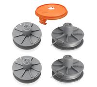 CHIHOLEN Bobine Fil Coupe Bordure Compatible avec 5307-20,Bobine de Rechange Convient pour Gardena Art 8846,8847,8848,9805,9806,9807,9808,9809,9827,9870,9872,9874, Ø1,65mm 6,1m(4 Bobine+1 Couvercle)