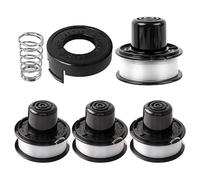 CHIHOLEN Bobine Fil Coupe Bordure Compatible avec A6226-XJ A6226 RS-136-BKP RS-136,Convient pour Black+Decker GL250,GL310,GL360,GL360SB,CST500,CST800,Ø1,65mm-6,1m(4 Bobine+1 Couvercle+1 Ressort)