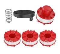 CHIHOLEN Bobine Fil Coupe Bordure Compatible avec Einhell 3405096,Bobine de Rechange Convient pour Einhell GE-CT 36/30 LI E SOLO,AGILLO 36/255 BL,AGILLO 18/200,Ø2mm-8m(4 Bobine+1 Couvercle+1 Ressort)