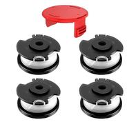 CHIHOLEN Bobine Fil Coupe Bordure Compatible avec Einhell TLE-03,Bobine de Rechange Convient pour Einhell GE-CT 18/28 Li, GE-CT 18/28 Li TC, GE-CT 18/260 Li, Ø1,6mm-4,9m(4 Bobine+1 Couvercle)