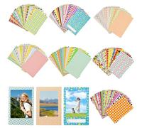 CHIHOLEN Lot de 140 autocollants pour cadre photo - Mini autocollants pour cadre de film coloré - Pour appareil photo instantané Polaroid Fujifilm Instax Mini 11 9 8 70 7s (film non inclus)