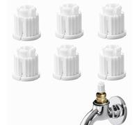 CHIHOLEN Lot de 6 Douilles de Verrouillage de Robinet Ø 7,5 mm - Adaptateur pour Poignée de Robinet - Douilles d'Encliquetage Universelles pour GROHE KEMPER