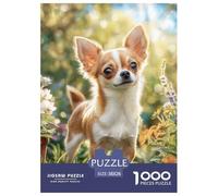 Chihuahua 1000 Pièces Cute Chien de Compagnie Puzzle pour Adultes Détente Décoration Moderne Adultes Et Adolescents Dès 14 Ans 38x26cm/1000pcs