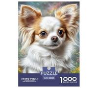 Chihuahua 1000 Pièces Cute Chien de Compagnie Puzzle pour Adultes Détente Décoration Moderne Adultes Et Adolescents Dès 14 Ans 38x26cm/1000pcs “décoration Moderne”