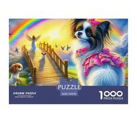 Chihuahua 1000 Pièces Puzzle pour Adultes Jeux De Défi Familial Divertissement Apaisant Entraîner La Mémoire du Cerveau pour Toute La Famille, Cadeaux pour Femmes, Cadeaux pour Hommes 70x50cm/1000pcs