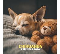 Chihuahua 2026 Calendar: Tiny Companion Portraits • U.S. Dates Included • Monthly Box Grid • Glossy Softcover | 8.5 × 8.5 in