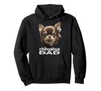 Chihuahua à Poils Longs Papa drôle Père Chien Chiwawa Daddy Sweat à Capuche