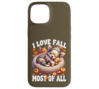 Chihuahua Accessories I Love Fall Most of All Fall Puppy Coque pour iPhone 15