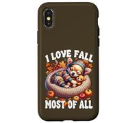 Chihuahua Accessories I Love Fall Most of All Fall Puppy Coque pour iPhone X/XS
