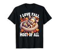 Chihuahua Accessories I Love Fall Most of All Fall Puppy T-Shirt