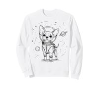 Chihuahua Astronaute Chien Explorateur de l'espace Chiot Cosmique Sweatshirt