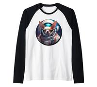 Chihuahua Astronaute Drôle Spatial Voyage Rocket Pet Manche Raglan
