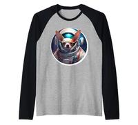 Chihuahua Astronaute Drôle Spatial Voyage Rocket Pet Manche Raglan