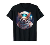 Chihuahua Astronaute Drôle Spatial Voyage Rocket Pet T-Shirt
