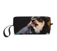 Chihuahua Chien Mignon, Trousse de Maquillage Trousse à cosmétiques Trousse de Toilette de Voyage Portable Pochette de Maquillage