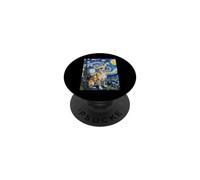 Chihuahua Chien Nuit Étoilée Style Art PopSockets PopGrip Adhésif