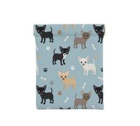 Chihuahua Chiens Bleu, Sac de Rangement pour Femmes, Portefeuille supérieur à Presser, Petit Porte-Monnaie, Pochette de Changement