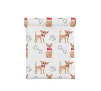 Chihuahua Chiens Mignons Et Bol, Sac de Rangement pour Femmes, Portefeuille supérieur à Presser, Petit Porte-Monnaie, Pochette de Changement