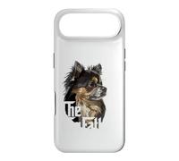 Chihuahua Dad The Dog Father Chiwawa Cheveux Longs Noir et Brun Clair Coque pour iPhone Air