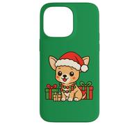 Chihuahua de Noël, Mignon, Style Dessin animé Coque pour iPhone 14 Pro Max