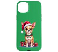 Chihuahua de Noël, Mignon, Style Dessin animé Coque pour iPhone 15 Plus