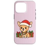 Chihuahua de Noël, Mignon, Style Dessin animé Coque pour iPhone 16 Pro