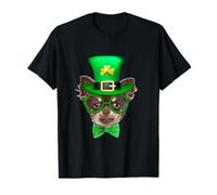Chihuahua Dog St Patricks Day Leprechaun Lucky Shamrock T-Shirt