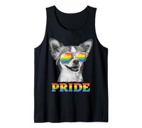 Chihuahua Gay Pride LGBT Rainbow Flag Lunettes de Soleil LGBTQ Gifts Débardeur