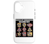Chihuahua Géométrie Mathématiques Chihuahua Art Drôle Chihuahua Coque pour iPhone 16