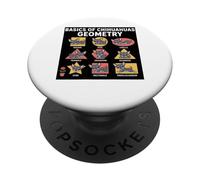 Chihuahua Géométrie Mathématiques Chihuahua Art Drôle Chihuahua PopSockets PopGrip Adhésif