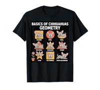 Chihuahua Géométrie Mathématiques Chihuahua Art Drôle Chihuahua T-Shirt