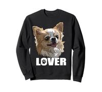 Chihuahua heureux amoureux des cheveux longs Chiwawa à poils longs Sweatshirt