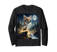 Chihuahua Howling to The Moon Funny Dog Meme Manche Longue