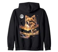 Chihuahua Howling to The Moon Funny Dog Meme Sweat à Capuche
