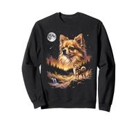 Chihuahua Howling to The Moon Funny Dog Meme Sweatshirt