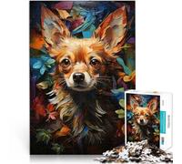 Chihuahua Jardin d'Eden 3 Puzzle de 2000 pièces pour Adultes Assemblage du modèle Décoration d'intérieur et Cadeaux Uniques 70x100cm