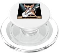 Chihuahua Jouant de la Guitare Star Rock and Roll Chihuahua PopSockets PopGrip pour MagSafe