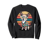 Chihuahua Lunettes De Soleil Hawaï Plage Été Sweatshirt