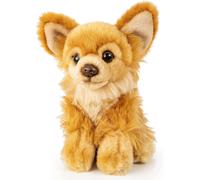 Chihuahua Marron,Assise-18 Cm (Longueur)-Chien En Peluche-Peluche