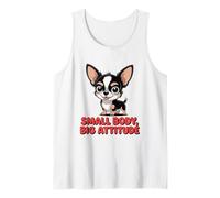 Chihuahua Mignon de Dessin animé, Petit Corps, Grande Attitude Débardeur