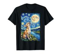 Chihuahua Nuit Étoilée Hurlement T-Shirt Graphique avec Valeur