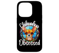 Chihuahua Obsédé Chien maman chiot fourrure bébé coloré mignon Coque pour iPhone 14 Pro