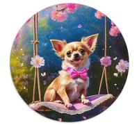 Chihuahua Papier Puzzle Jeu De Société Adulte Activités Familiales Stimulantes 1000 Pièces Chien Mignon Casse-tête Qualité Premium pour Adultes 1000pcs (67.5x67.5cm)