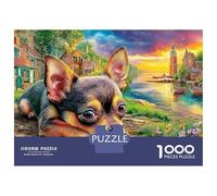 Chihuahua Puzzle 1000 Pièces Chihuahua Restpour Passionnés Papier Recyclé Facile À Assembler pour Éducation Qualité Premium 70x50cm/1000pcs