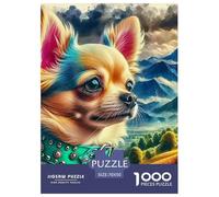 Chihuahua Puzzle 1000 Pièces Educa Jouet en Bois Divertissement Créatif Décoration Intérieure Jeu Éducatif Challenge Toy pour Adultes Et Enfants À Partir De 12 Ans 70x50cm/1000pcs