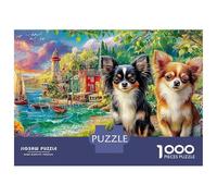 Chihuahua Puzzle 1000 PiècesChihuahua en Paire pour Adolescents (14+) Carton Épais Stimuler l'esprit pour Éducation Prix Promo 52x38cm/1000pcs