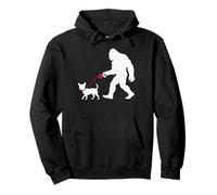 Chihuahua rétro Bigfoot promeneur drôle Sasquatch Sweat à Capuche